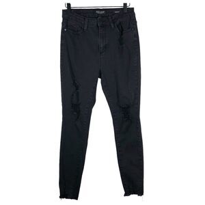 Judy Blue Dreamer High Waist Skinny Fit Distressed Black Jeans Size 9/29 JB88268